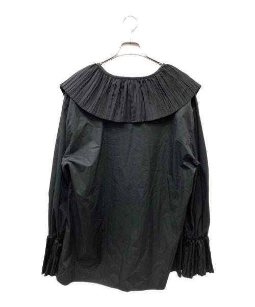 CITYSHOP（シティショップ）CITYSHOP (シティショップ) PLEATED COLLAR SHIRT ブラック サイズ:SIZE Freeの古着・服飾アイテム