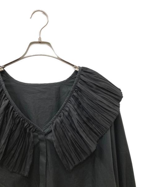 CITYSHOP（シティショップ）CITYSHOP (シティショップ) PLEATED COLLAR SHIRT ブラック サイズ:SIZE Freeの古着・服飾アイテム