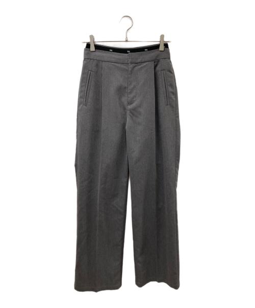 Ameri（アメリ）AMERI (アメリ) LOGO TAPE TRUNKS LAYERED PANTS グレー サイズ:Mの古着・服飾アイテム