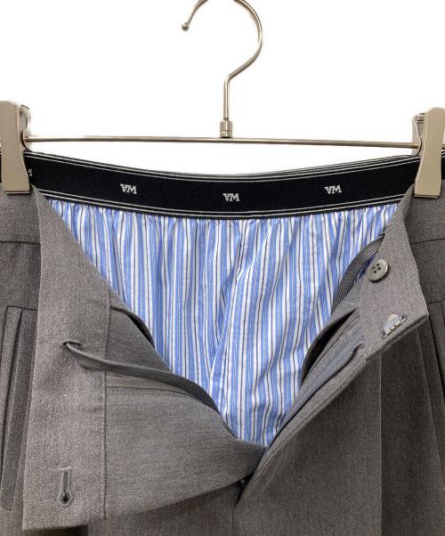 Ameri（アメリ）AMERI (アメリ) LOGO TAPE TRUNKS LAYERED PANTS グレー サイズ:Mの古着・服飾アイテム