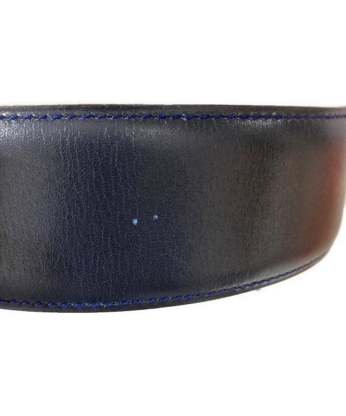 HERMES（エルメス）HERMES (エルメス) コリエ・ド・シアン スタッズベルト ネイビー サイズ:65の古着・服飾アイテム