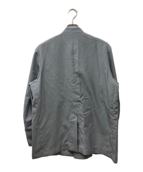 YOKE（ヨーク）YOKE (ヨーク) COVERED COLLARLESS JACKET グレー サイズ:2の古着・服飾アイテム