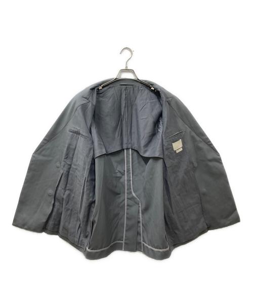 YOKE（ヨーク）YOKE (ヨーク) COVERED COLLARLESS JACKET グレー サイズ:2の古着・服飾アイテム