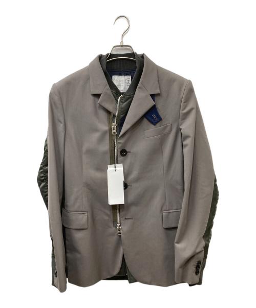 sacai（サカイ）sacai (サカイ) SUITING JACKET グレー サイズ:2の古着・服飾アイテム