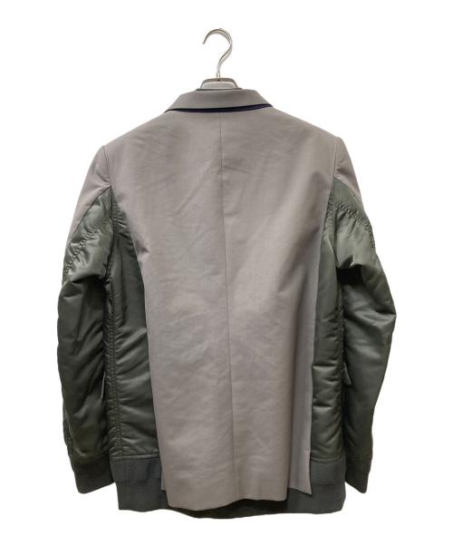 sacai（サカイ）sacai (サカイ) SUITING JACKET グレー サイズ:2の古着・服飾アイテム