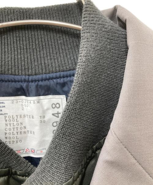sacai（サカイ）sacai (サカイ) SUITING JACKET グレー サイズ:2の古着・服飾アイテム