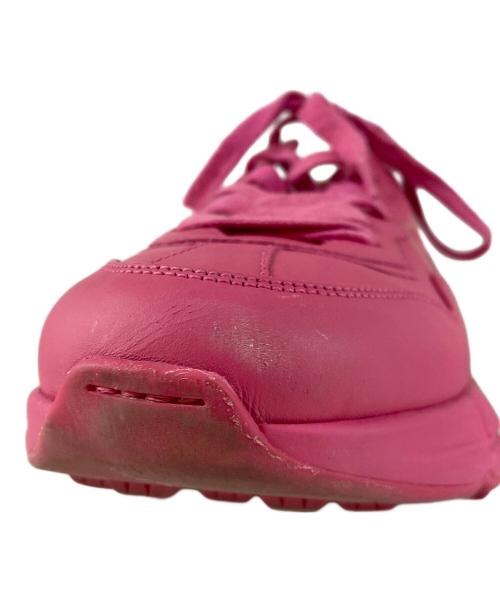 GUCCI（グッチ）GUCCI (グッチ) GUCCI ロゴ レザー スニーカー ダッドスニーカー ピンク サイズ:38の古着・服飾アイテム