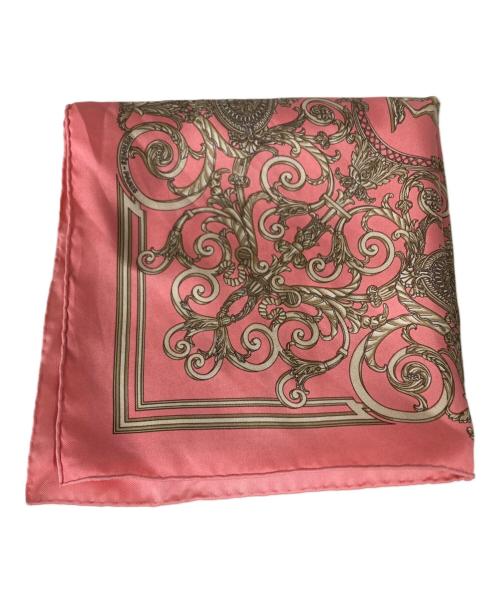 HERMES（エルメス）HERMES (エルメス) カレ45 シルクスカーフ チュイルリー公園 ピンクベージュ サイズ:OneSizeの古着・服飾アイテム