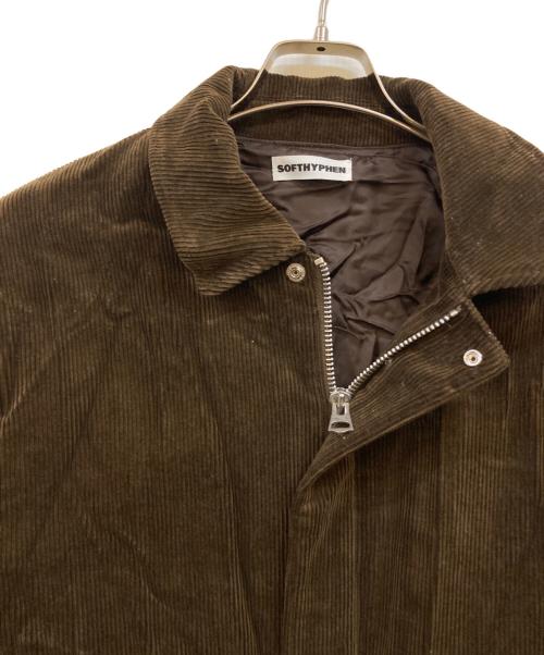 SOFTHYPHEN（ソフトハイフン）SOFTHYPHEN (ソフトハイフン) コーデュロイフライトジャケット ブラウン サイズ:1の古着・服飾アイテム