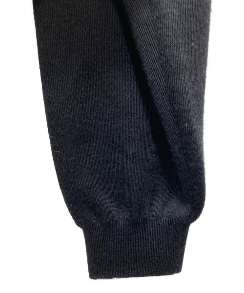 BORDERS at BALCONY（ボーダーズアットバルコニー）BORDERS at BALCONY (ボーダーズアットバルコニー) WOOLSILK TEAM CARDIGAN ブラック サイズ:SIZE 36の古着・服飾アイテム