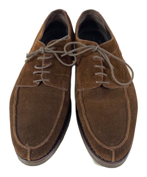 Jalan Sriwijaya（ジャランスリウァヤ）Jalan Sriwijaya (ジャランスリウァヤ) EDWARD Uチップスウェードシューズ ブラウン サイズ:7　1/2の古着・服飾アイテム