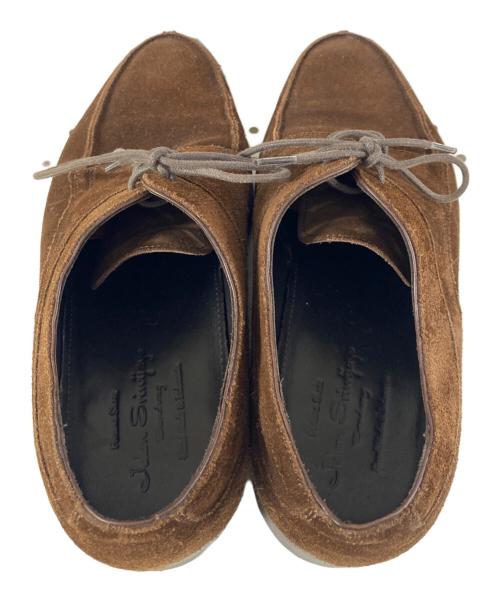 Jalan Sriwijaya（ジャランスリウァヤ）Jalan Sriwijaya (ジャランスリウァヤ) EDWARD Uチップスウェードシューズ ブラウン サイズ:7　1/2の古着・服飾アイテム