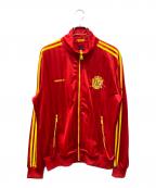 adidasアディダス）の古着「トラックジャケット」｜レッド×イエロー