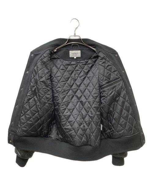 Carhartt WIP（カーハート ワークインプログレス）CARHARTT WIP (カーハート ワークインプログレス) 2020 袖fレザー スタジャン ブラック サイズ:Sの古着・服飾アイテム