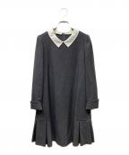 FOXEY NEWYORKフォクシーニューヨーク）の古着「襟付きワンピース」｜グレー