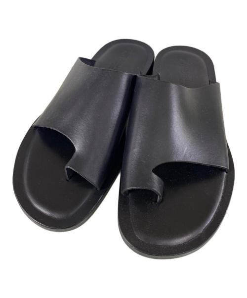 CORSO ROMA 9（コルソローマノーヴェ）CORSO ROMA 9 (コルソローマノーヴェ) トングサンダル ブラック サイズ:40の古着・服飾アイテム