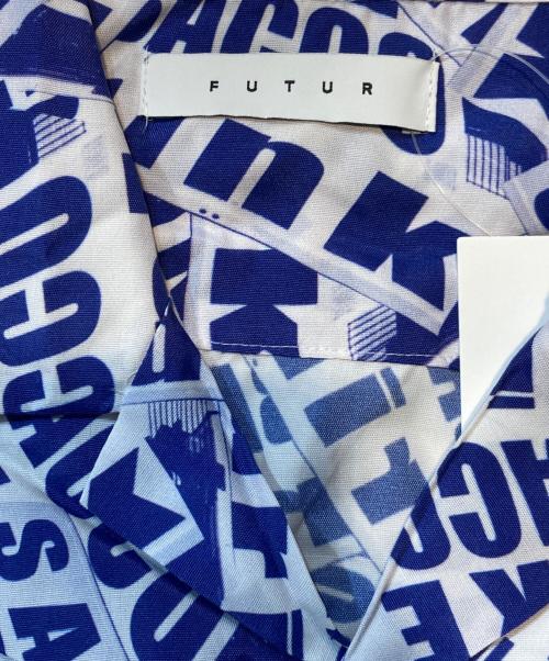 FUTUR（フューチャー）FUTUR (フューチャー) TLT SHIRTS ブルー×ホワイト サイズ:M 未使用品の古着・服飾アイテム