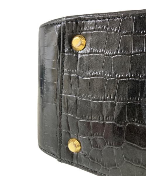 GIVENCHY（ジバンシィ）GIVENCHY (ジバンシィ) 型押しハンドバッグ ブラック サイズ:OneSizeの古着・服飾アイテム