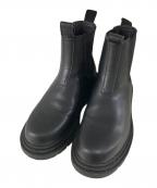 ARMANI EXCHANGEアルマーニ エクスチェンジ）の古着「プラットフォームチェルシーブーツ」｜ブラック