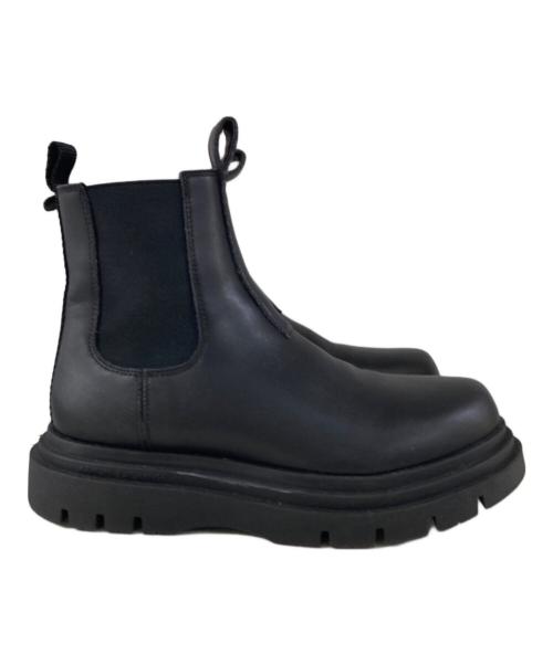 ARMANI EXCHANGE（アルマーニ エクスチェンジ）ARMANI EXCHANGE (アルマーニ エクスチェンジ) プラットフォームチェルシーブーツ ブラック サイズ:26cmの古着・服飾アイテム