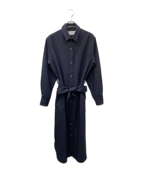 SOEJU（ソージュ）SOEJU (ソージュ) ソフトオックスシャツワンピース ネイビー サイズ:SIZE Mの古着・服飾アイテム