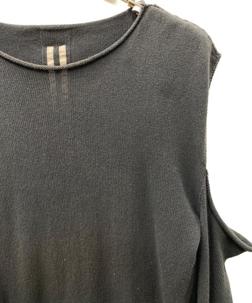 RICK OWENS（リックオウエンス）RICK OWENS (リックオウエンス) Cape Sleeve Knit オープンショルダーニット ブラック サイズ:Mの古着・服飾アイテム