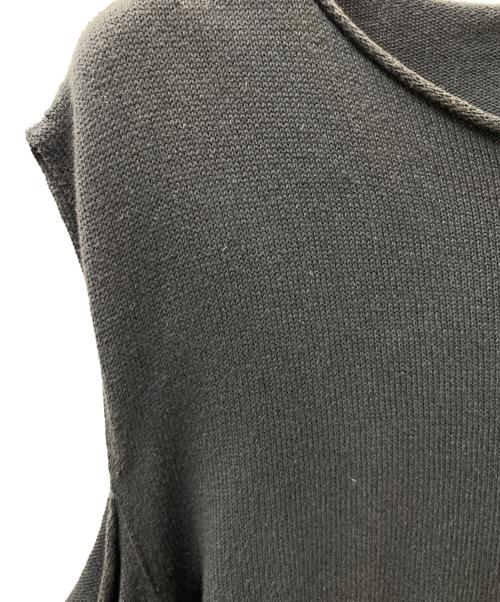 RICK OWENS（リックオウエンス）RICK OWENS (リックオウエンス) Cape Sleeve Knit オープンショルダーニット ブラック サイズ:Mの古着・服飾アイテム
