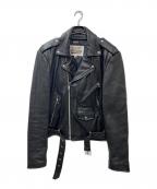 open roadオープンロード）の古着「90S ライナー付レザーライダースジャケット」｜ブラック