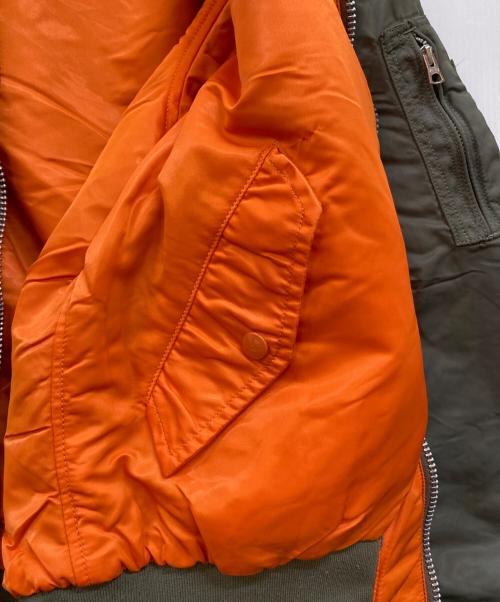 ALPHA（アルファ）ALPHA (アルファ) MA-1 フライトジャケット オリーブ サイズ:Mの古着・服飾アイテム