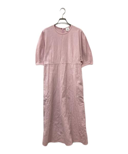 6(ROKU) BEAUTY&YOUTH（ロク ビューティーアンドユース）6(ROKU) BEAUTY&YOUTH (ロク ビューティーアンドユース) VOLUME SLEEVE DRESS ピンク サイズ:SIZE 36の古着・服飾アイテム