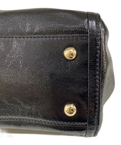 GUCCI（グッチ）GUCCI (グッチ) ソーホー 2WAYパテントレザーショルダーバッグ ブラック サイズ:OneSizeの古着・服飾アイテム