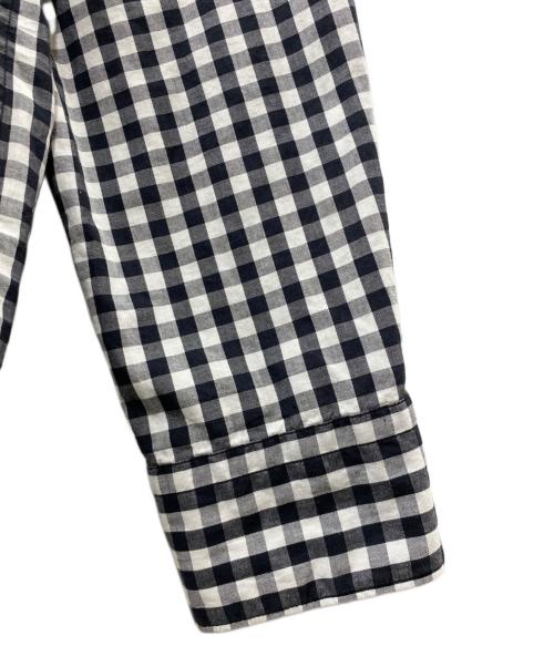 BLACK COMME des GARCONS（ブラックコムデギャルソン）BLACK COMME des GARCONS (ブラック コムデギャルソン) 切替パッチワークシャツ ブラック×ホワイト サイズ:Mの古着・服飾アイテム