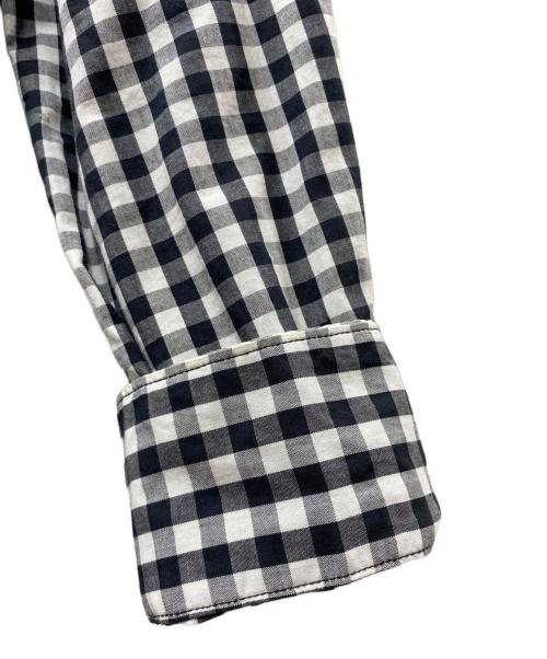 BLACK COMME des GARCONS（ブラックコムデギャルソン）BLACK COMME des GARCONS (ブラック コムデギャルソン) 切替パッチワークシャツ ブラック×ホワイト サイズ:Mの古着・服飾アイテム