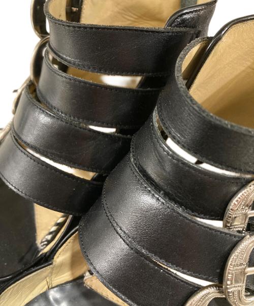 TOGA PULLA（トーガ プルラ）TOGA PULLA (トーガ プルラ) metal buckle shoes ブラック サイズ:SIZE 37の古着・服飾アイテム