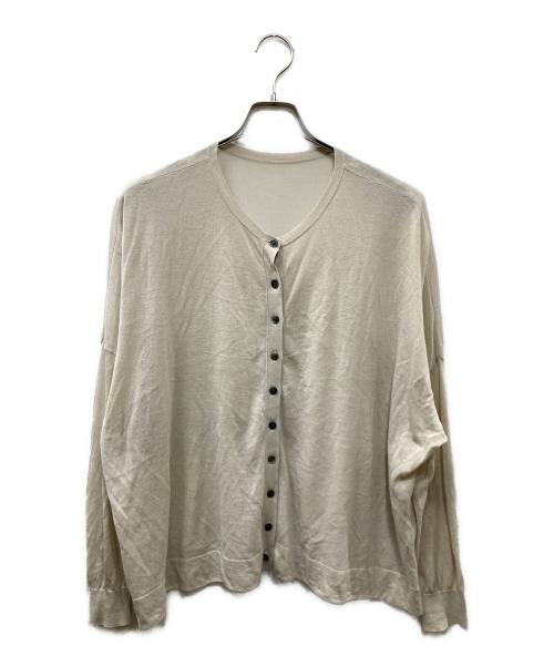 Spick and Span（スピック＆スパン）Spick and Span (スピックアンドスパン) 2way ウォッシャブル シアーカーディガン ベージュ サイズ:SIZE Freeの古着・服飾アイテム