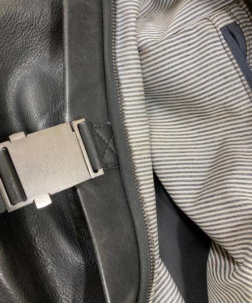 Cote&Ciel（コートエシエル）Cote&Ciel (コートエシエル) ISAR M ALIAS COWHIDE LEATHER レザーバッグパック ブラックの古着・服飾アイテム