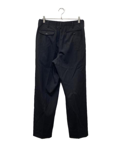 Y's for men（ワイズフォーメン）Y'S for men (ワイズフォーメン) ウールサージ2タックワイドスラックス ブラック サイズ:Sの古着・服飾アイテム