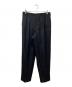 Y'S for men（ワイズフォーメン）の古着「ウールサージ2タックワイドスラックス」｜ブラック