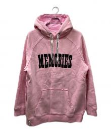 AKA SIX / SIMON BARKER×FRAGMENT DESIGN（エーケーエー シックス×フラグメントデザイン）の古着「MEMORIES JUMP HOODIE プルオーバーパーカー」｜ピンク