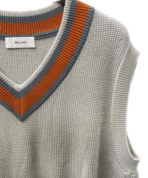 WELLDER（ウェルダー）WELLDER (ウェルダー) チルデンニットベスト グレー サイズ:4の古着・服飾アイテム
