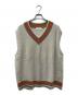 WELLDER（ウェルダー）の古着「チルデンニットベスト」｜グレー
