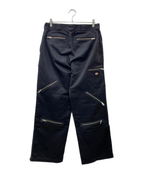 Dickies（ディッキーズ）Dickies (ディッキーズ) MYNE (マイン) crazy zip pants ブラック サイズ:Lの古着・服飾アイテム