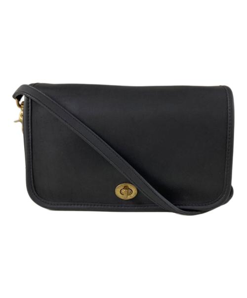COACH（コーチ）COACH (コーチ) Dinky フラップショルダーバッグ ブラック サイズ:OneSizeの古着・服飾アイテム