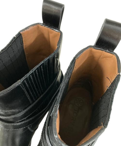 TORY BURCH（トリーバーチ）TORY BURCH (トリーバーチ) Tハードウェアチェルシーショートブーツ ブラック サイズ:SIZE 6Mの古着・服飾アイテム