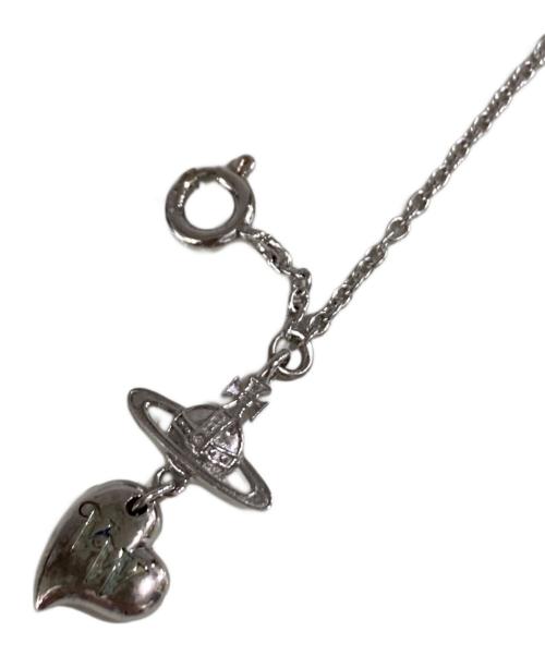 Vivienne Westwood（ヴィヴィアンウエストウッド）Vivienne Westwood (ヴィヴィアンウエストウッド) ハート×オーブモチーフブレスレット シルバーの古着・服飾アイテム