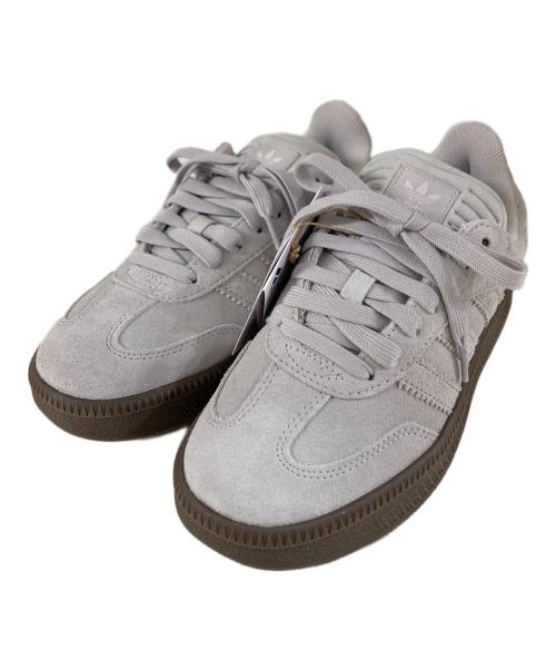 adidas（アディダス）adidas (アディダス) Snidel (スナイデル) Samba XLG ローカットスニーカー グレー×ブラウン サイズ:SIZE 24.5cmの古着・服飾アイテム