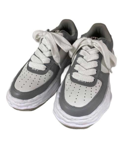 Maison MIHARA YASUHIRO（メゾン ミハラ ヤスヒロ）Maison MIHARA YASUHIRO (メゾン ミハラ ヤスヒロ) WAYNE OG Sole Leather Low-top Sneaker ローカットスニーカー ホワイト×グレー サイズ:42の古着・服飾アイテム