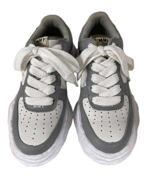 Maison MIHARA YASUHIRO（メゾン ミハラ ヤスヒロ）Maison MIHARA YASUHIRO (メゾン ミハラ ヤスヒロ) WAYNE OG Sole Leather Low-top Sneaker ローカットスニーカー ホワイト×グレー サイズ:42の古着・服飾アイテム