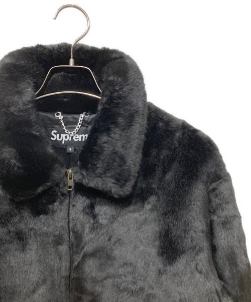 SUPREME（シュプリーム）SUPREME (シュプリーム) 17SS Faux Fur Bomber Jacket/フェイクファーボンバージャケット ブラック×ホワイト サイズ:Sの古着・服飾アイテム