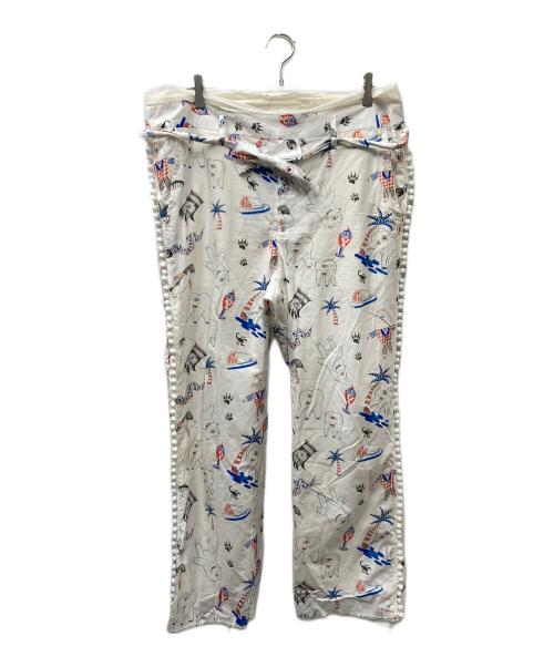 Midorikawa（ミドリカワ）Midorikawa (ミドリカワ) OUT OF MUSEUMグラフィックパンツ トリコロールカラー サイズ:Freeの古着・服飾アイテム